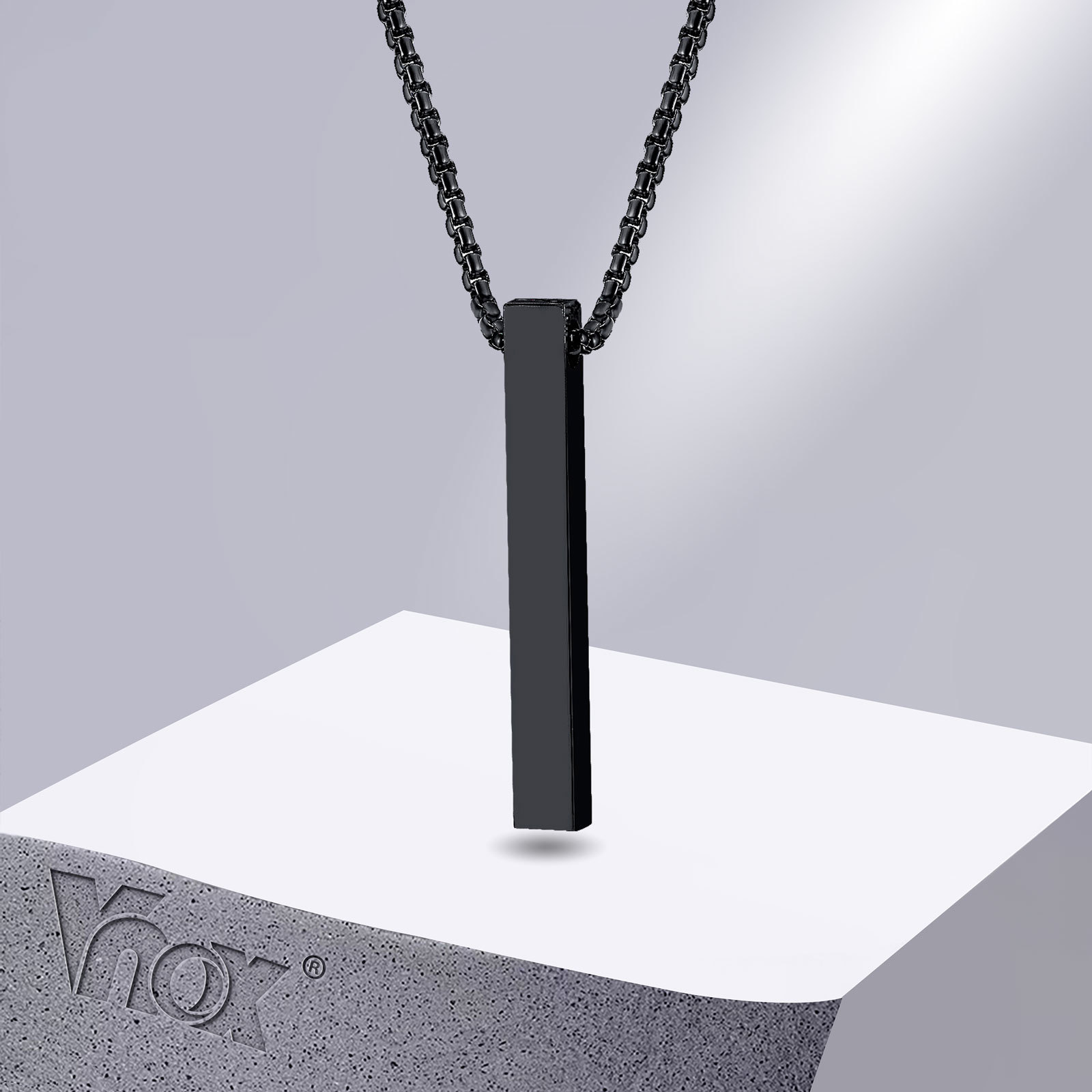 Men Accessories Neck Chain - Vnox Collana con pilastro da 5